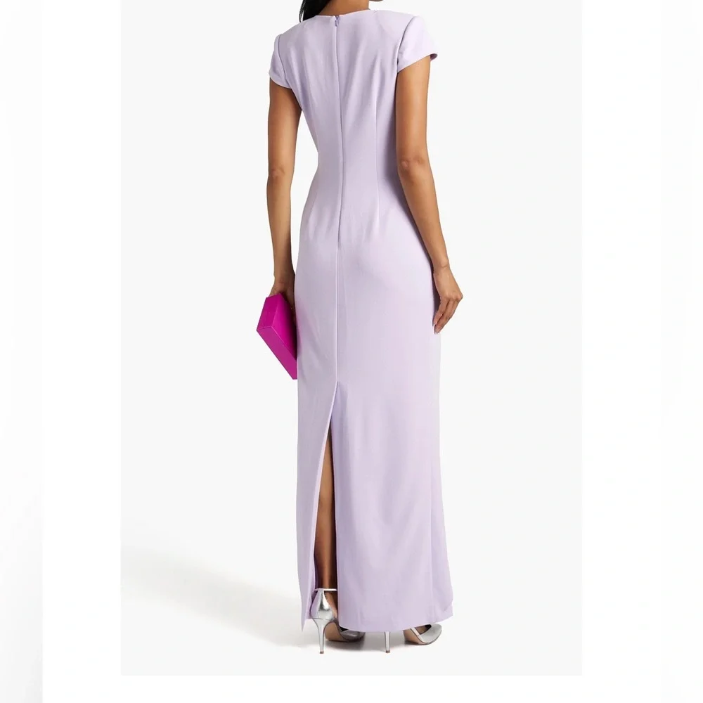 BADGLEY MISCHKA Draped crepe gown - Picture 3 of 4